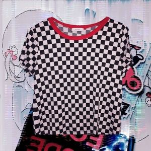 TeenBell Checkerboard Crop Top 💗